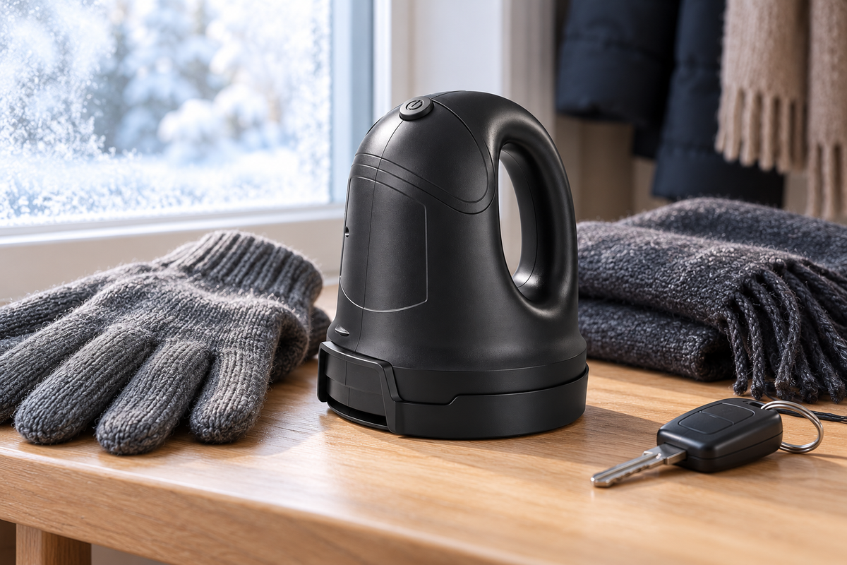 FrostSnap electric ice scraper — 11 frostsnap winter kit (illustration)