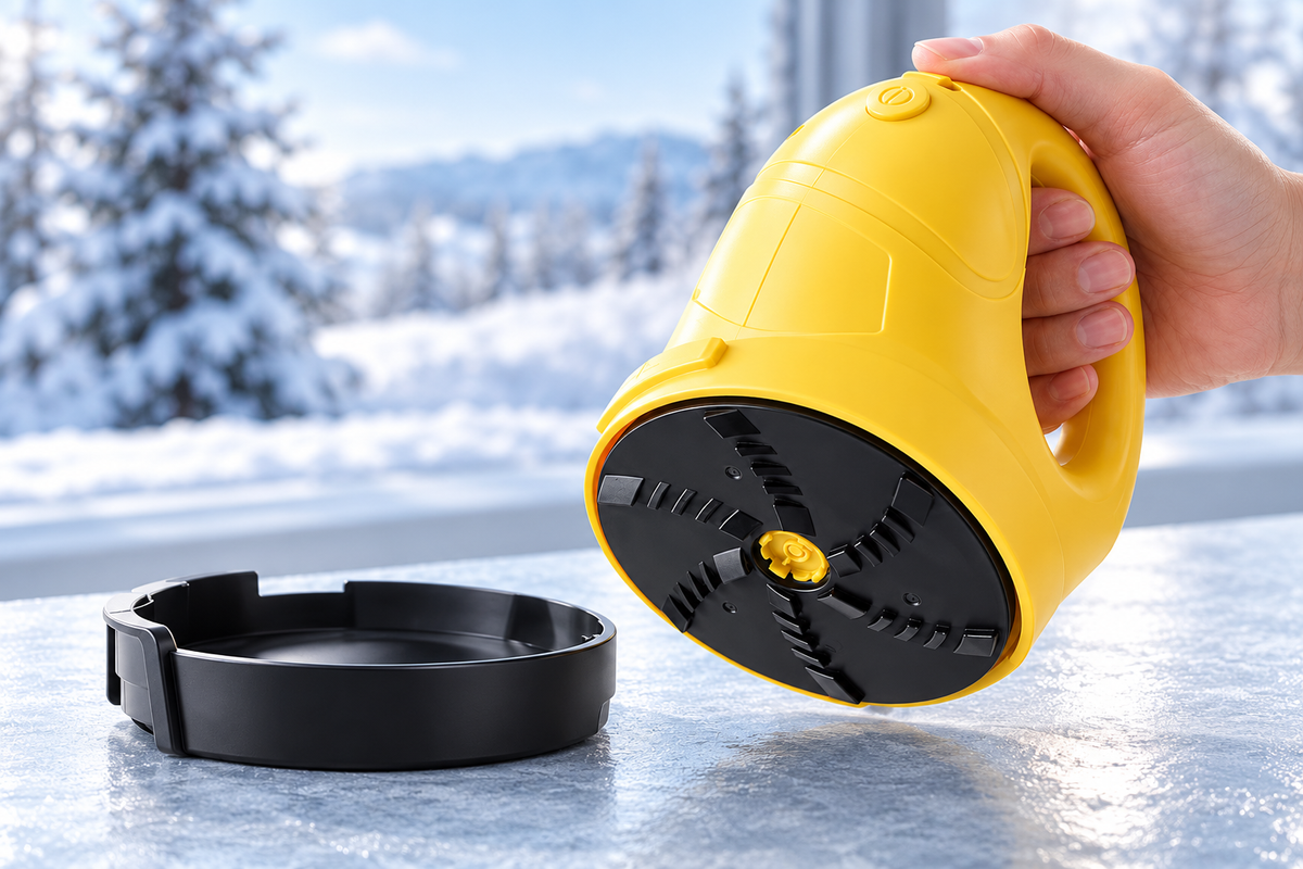 FrostSnap electric ice scraper — 12 frostsnap disc cover (illustration)
