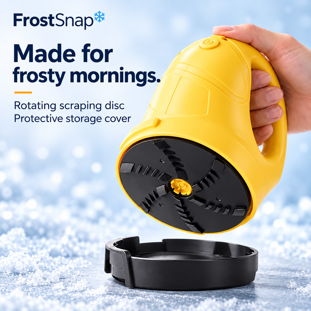 FrostSnap electric ice scraper — 03 frostsnap disc (illustration)